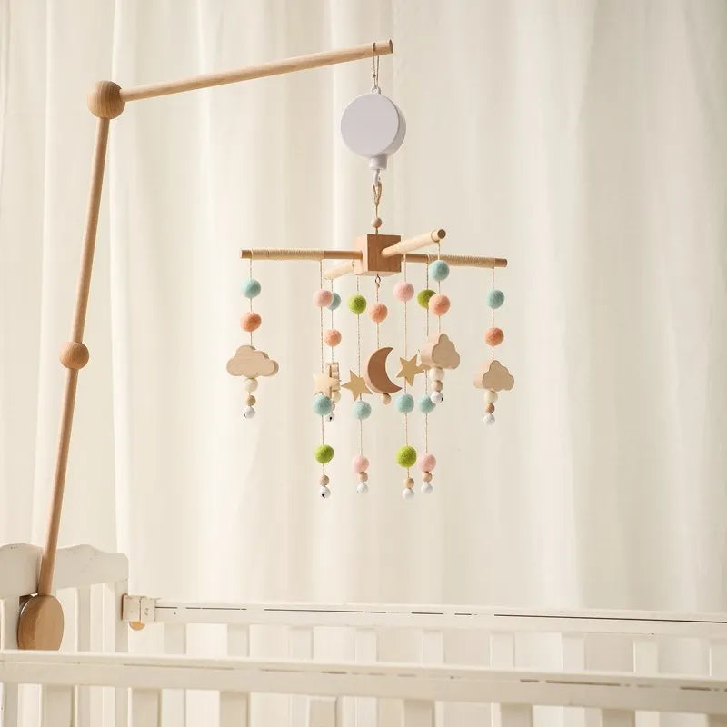 Hot Air Balloon Crib Mobile Newborn Sensory Toys Soothing - Tophatter Daily Deals