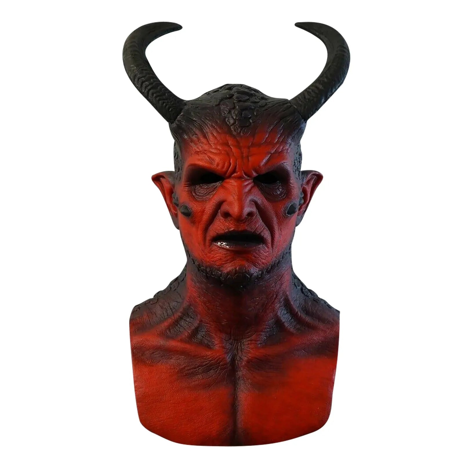 Devil Mask Silicone Full Face Cosplay Halloween 2025 Real 1 - Tophatter Daily Deals