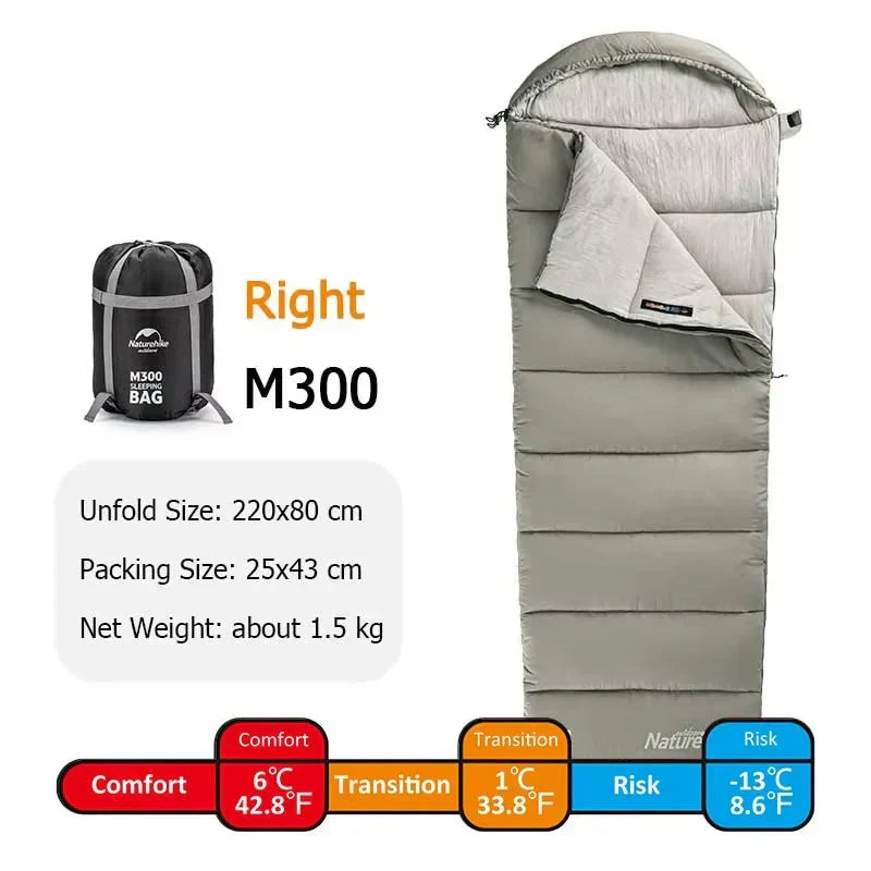 4-Season Camping Lengthened Cotton Sleeping Bag Green Sleeping Bags - Tophatter Daily Deals