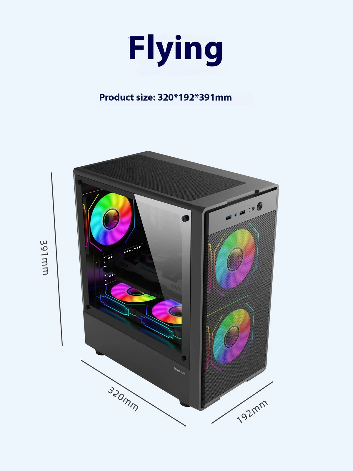 Mini ITX mATX 23L PC Case SFX ATX Support Compact Chassis - Tophatter Daily Deals