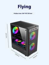 Mini ITX mATX 23L PC Case SFX ATX Support Compact Chassis - Tophatter Daily Deals