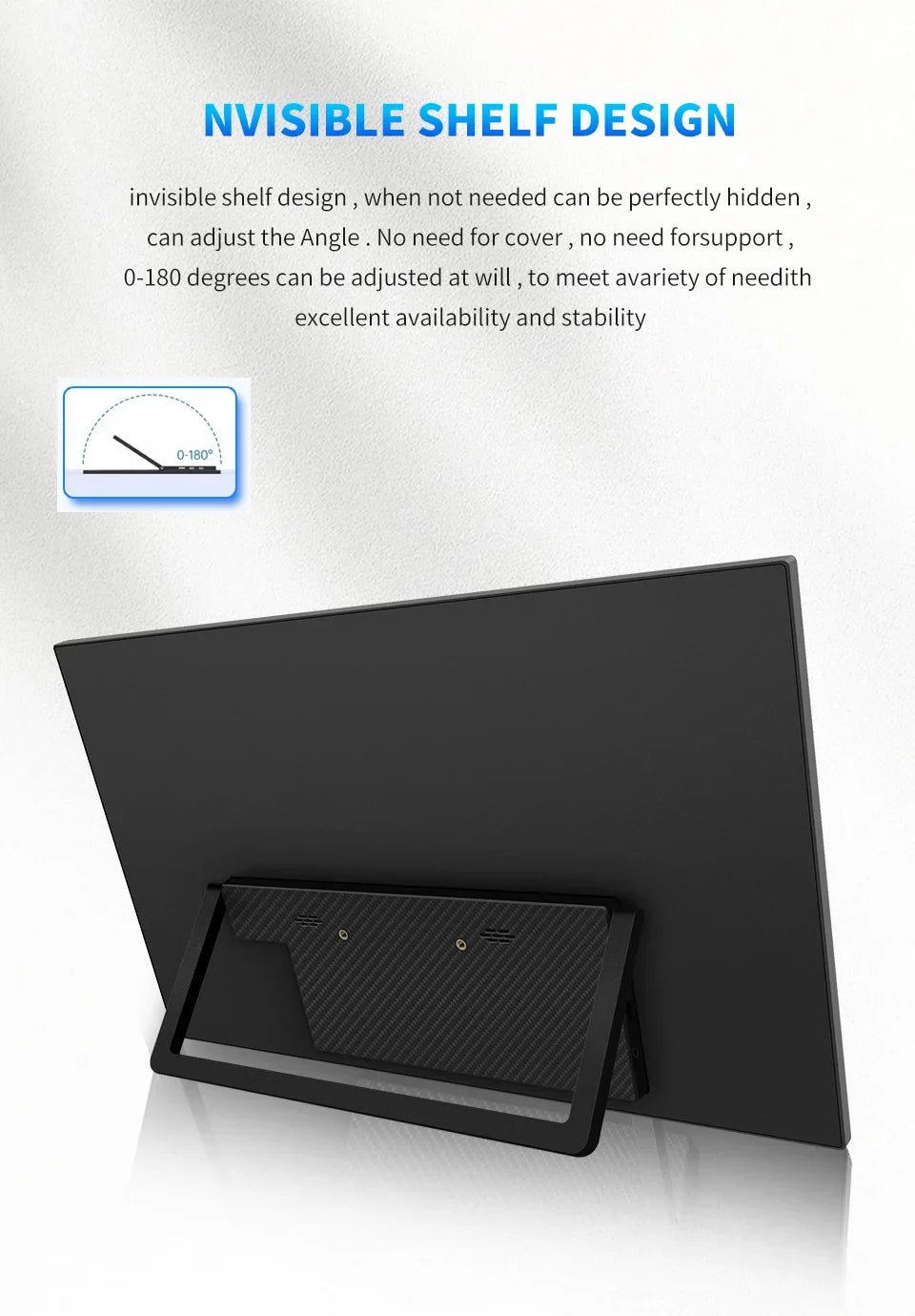 Portable 14.1 Inch 1080P IPS Gaming Monitor With Stand - Tophatter Daily Deals