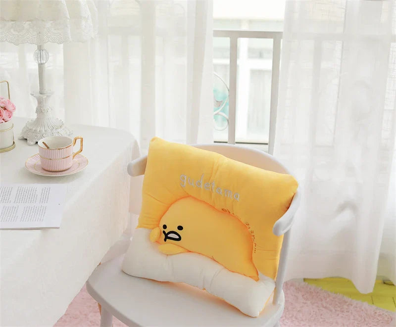 Sanrio Lazy Egg Gudetama Plush Pillow Cushion Chair Cover Food - Tophatter Daily Deals