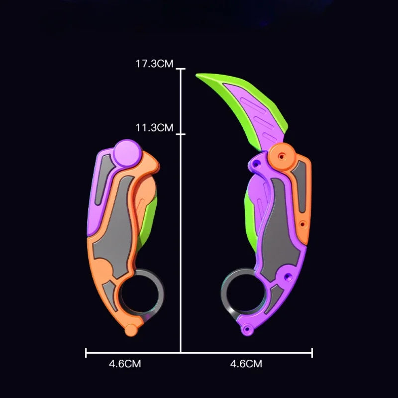 Fidget Knife Gravity Claw 3D Printed Butterfly Toys - Tophatter Daily Deals