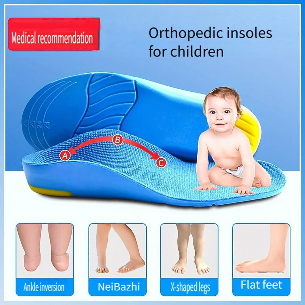 Kids Orthotic Insoles High Arch Support Sports Comfort Plantar Fascia Insole - Tophatter Daily Deals