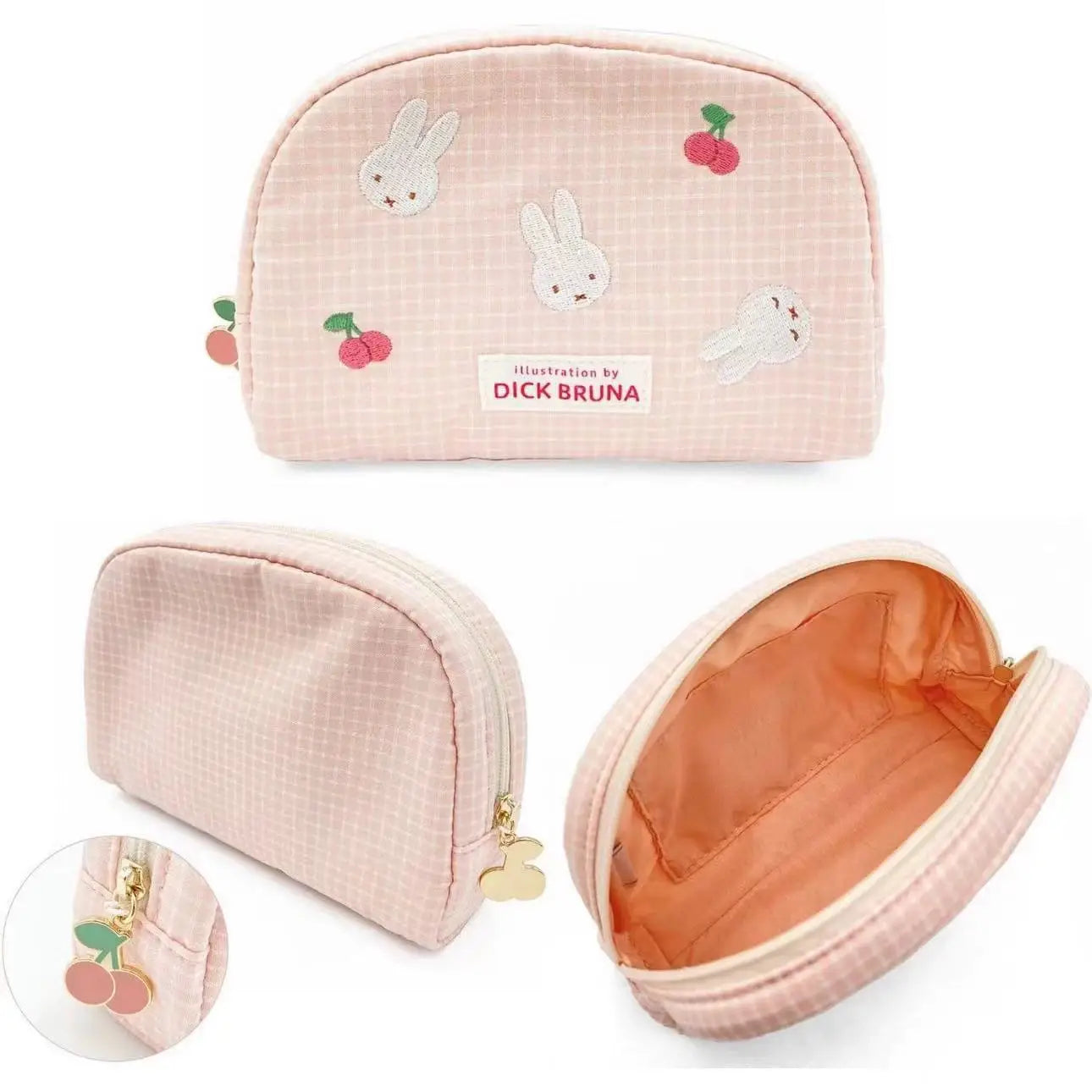 Miffy Embroidered Zipped Makeup Bag 08 Animals - Tophatter Daily Deals