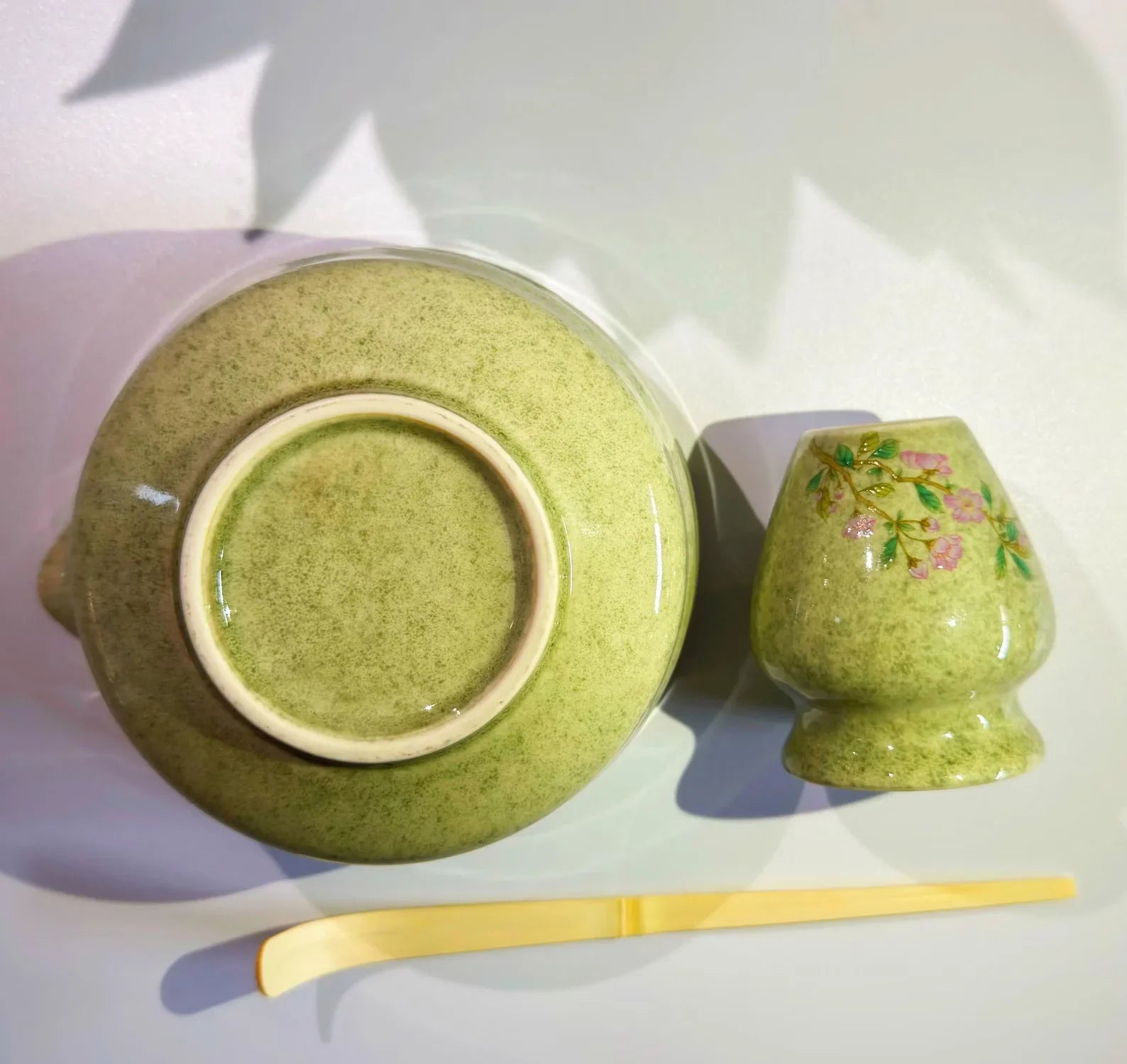 Matcha Tea Set Porcelain Bowl Bamboo Whisk Traditional Box - Tophatter Daily Deals