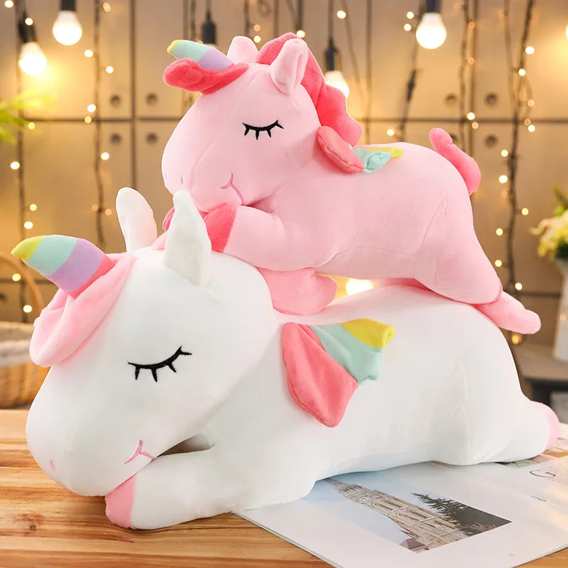 Angel Wings Unicorn Multicoloured Plush Toy Mythical - Tophatter Daily Deals