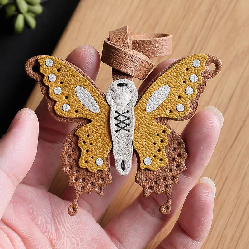 Leather Bag Charm No Face Keychain Black Cozy Cute Gift O - Tophatter Daily Deals