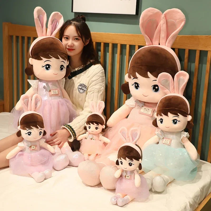 Kawaii Plush Girl Dolls with Rabbit Ears Mythical - Tophatter Daily Deals