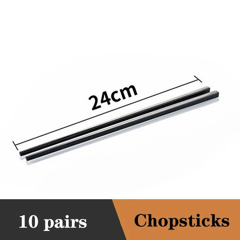 Ramen Bowl Black Plastic Japanese Style Noodle Bowl 10pcs chopsticks - Tophatter Daily Deals