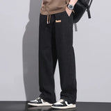 Stretchy Men Wide Leg Jeans - Drawstring Waist, Denim - Tophatter Daily Deals