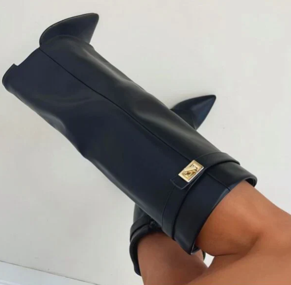 Supportive Women’s Knee-High Boots - Pointed Toe, Suede - Tophatter Daily Deals