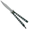 Scimitar Style Green Spotted Butterfly Knife Collectible Weapons - Tophatter Daily Deals