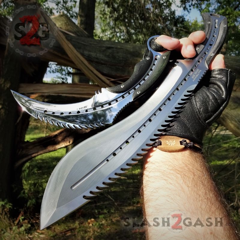Scorpion Claw Karambit Knife & Kukri Machete - 2PC Set SAVE 20% Knife-Fixed - Tophatter Daily Deals