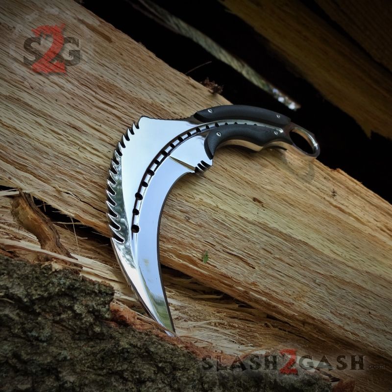 Scorpion Claw Karambit Knife & Kukri Machete - 2PC Set SAVE 20% Karambit ONLY Knife-Fixed - Tophatter Daily Deals