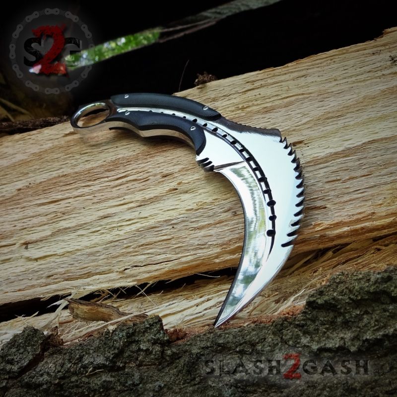 Scorpion Claw Karambit Knife & Kukri Machete - 2PC Set SAVE 20% Knife-Fixed - Tophatter Daily Deals