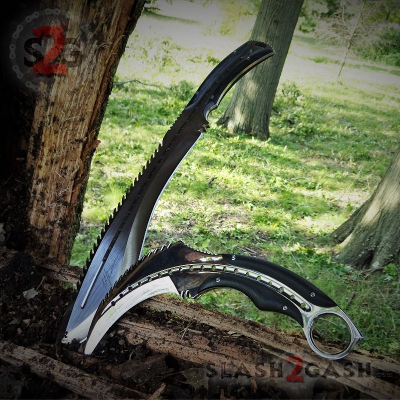 Scorpion Claw Karambit Knife & Kukri Machete - 2PC Set SAVE 20% Knife-Fixed - Tophatter Daily Deals