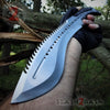 Scorpion Kukri Machete Knife - Satin 9Cr18MoV w/ Leather Sheath Knife-Machete - Tophatter Daily Deals