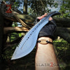 Scorpion Kukri Machete Knife - Satin 9Cr18MoV w/ Leather Sheath Knife-Machete - Tophatter Daily Deals