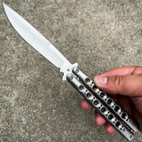 Scorpion Balisong Butterfly Silver - Tophatter Daily Deals