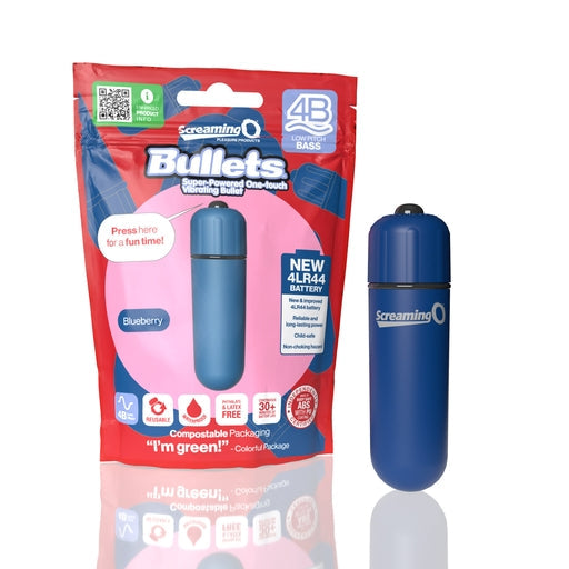 Bullets 4B Low Pitch Bass (Blueberry) > Vibrators > Mini Vibrators - Tophatter Daily Deals