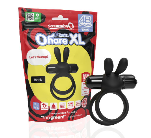 Screaming O 4B Ohare XL Black – Powerful Deep Rumbling Vibrations > Cock Ring > Vibrating - Tophatter Daily Deals