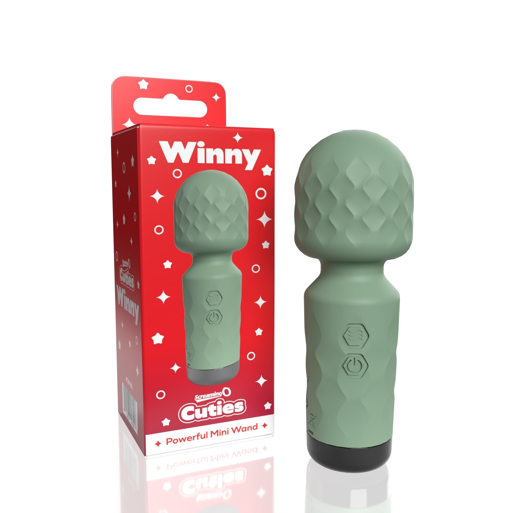 Cuties - Winny Rechargeable Mini Wand (Sage Green) > Sex Toys > Mini Massagers - Tophatter Daily Deals