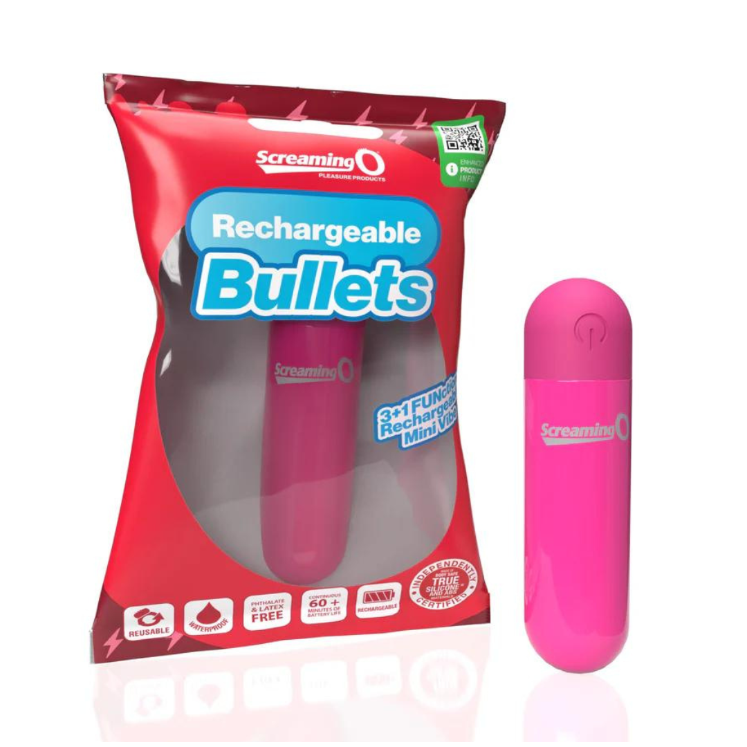 Rechargeable Bullet Vibrator (Pink) – Waterproof 3-Speed Body-Safe ABS Material Vibrator > Vibrators > Mini Vibrators - Tophatter Daily Deals
