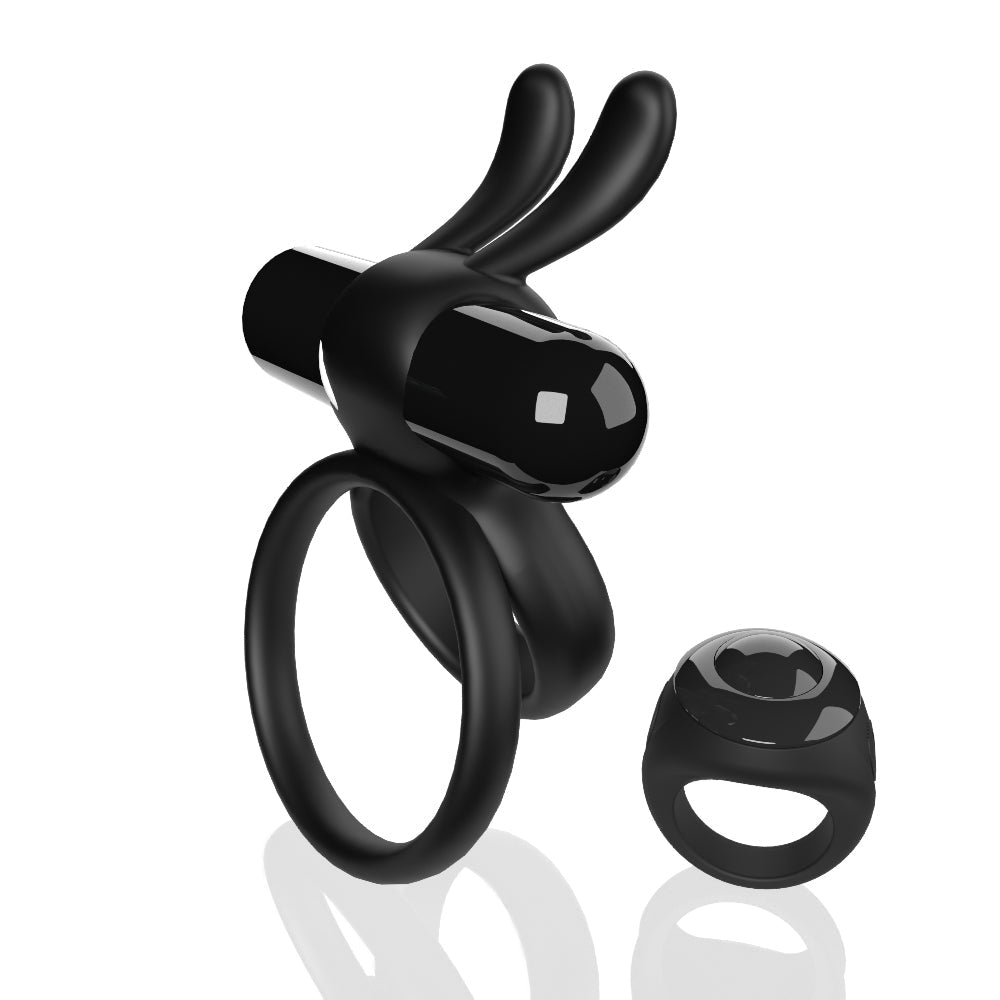 Ohare XL (Black) – Rechargeable Waterproof Remote Control Rabbit Vibrator > Sex Toys > Couples Toys - Tophatter Daily Deals