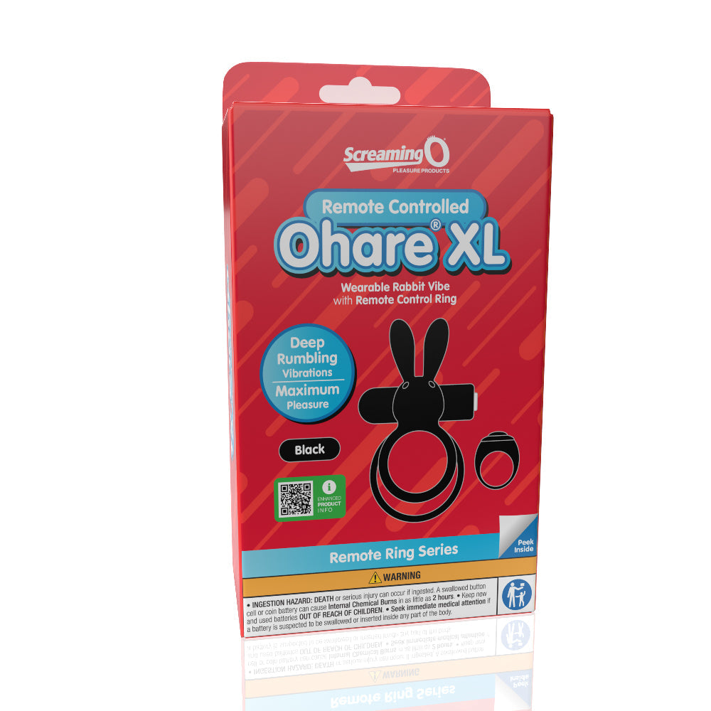 Ohare XL (Black) – Rechargeable Waterproof Remote Control Rabbit Vibrator > Sex Toys > Couples Toys - Tophatter Daily Deals