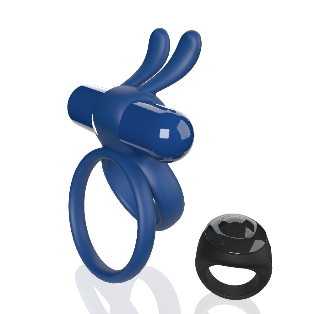 Ohare XL (Blue) – Remote-Controlled Rechargeable Waterproof Wearable Rabbit Vibrator > Sex Toys > Couples Toys - Tophatter Daily Deals