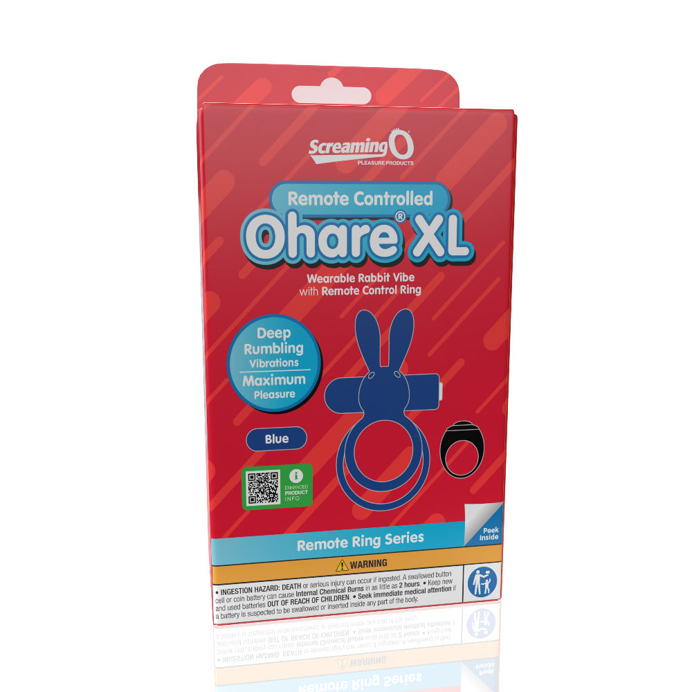 Ohare XL (Blue) – Remote-Controlled Rechargeable Waterproof Wearable Rabbit Vibrator > Sex Toys > Couples Toys - Tophatter Daily Deals
