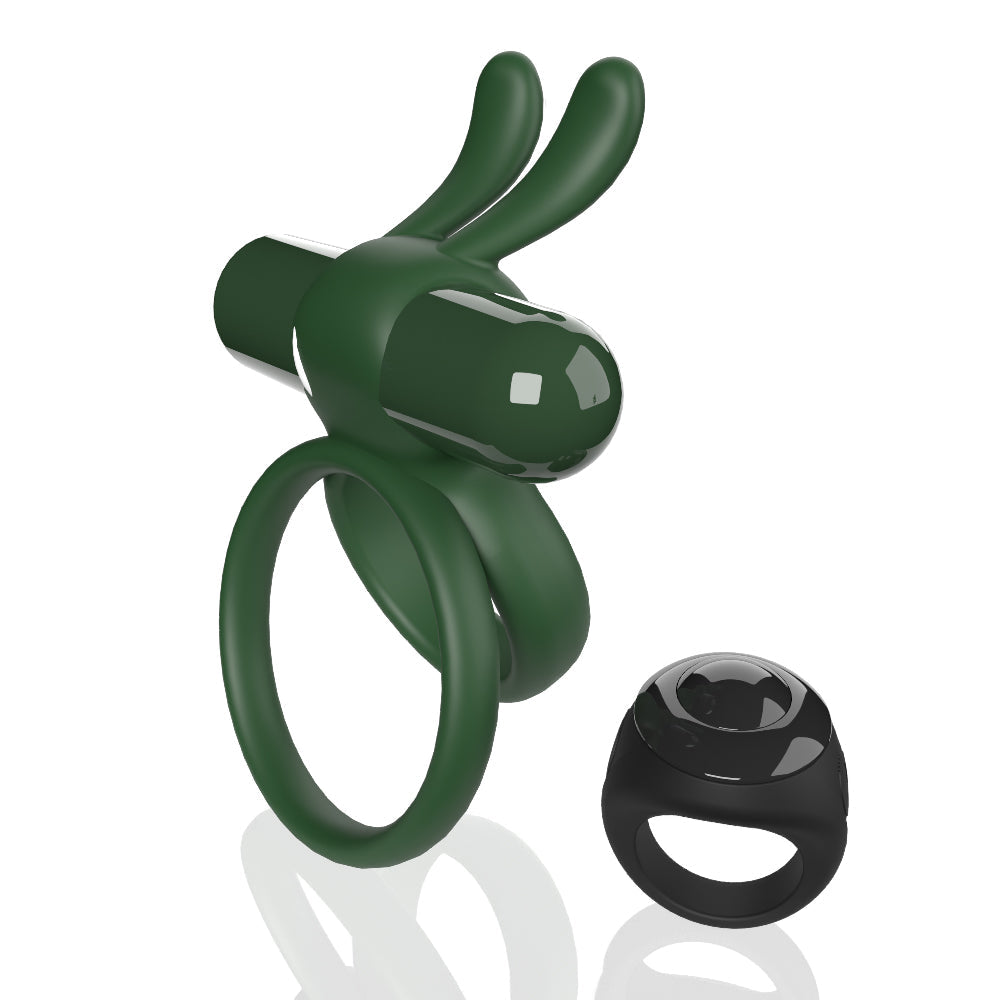 Ohare XL (Green) – Rechargeable Waterproof Remote-Controlled Rabbit Vibrator with Double-Ring Design > Sex Toys > Couples Toys - Tophatter Daily Deals