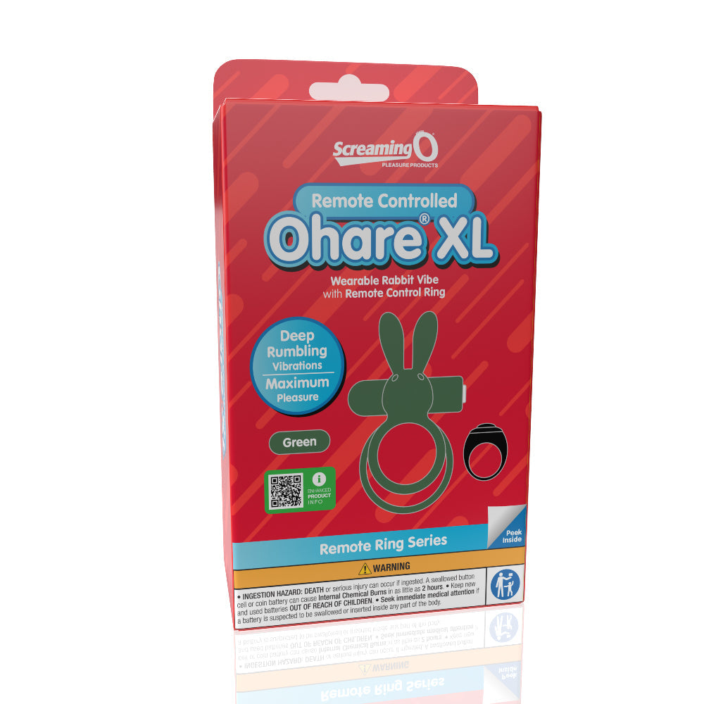 Ohare XL (Green) – Rechargeable Waterproof Remote-Controlled Rabbit Vibrator with Double-Ring Design > Sex Toys > Couples Toys - Tophatter Daily Deals
