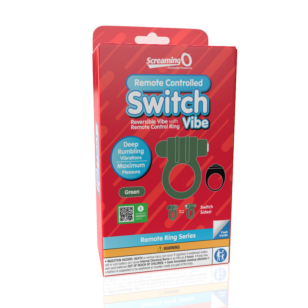 Remote Control Switch Vibe (Green) – Rechargeable Waterproof Double-Sided Vibrating Cock Ring > Cock Ring > Vibrating - Tophatter Daily Deals