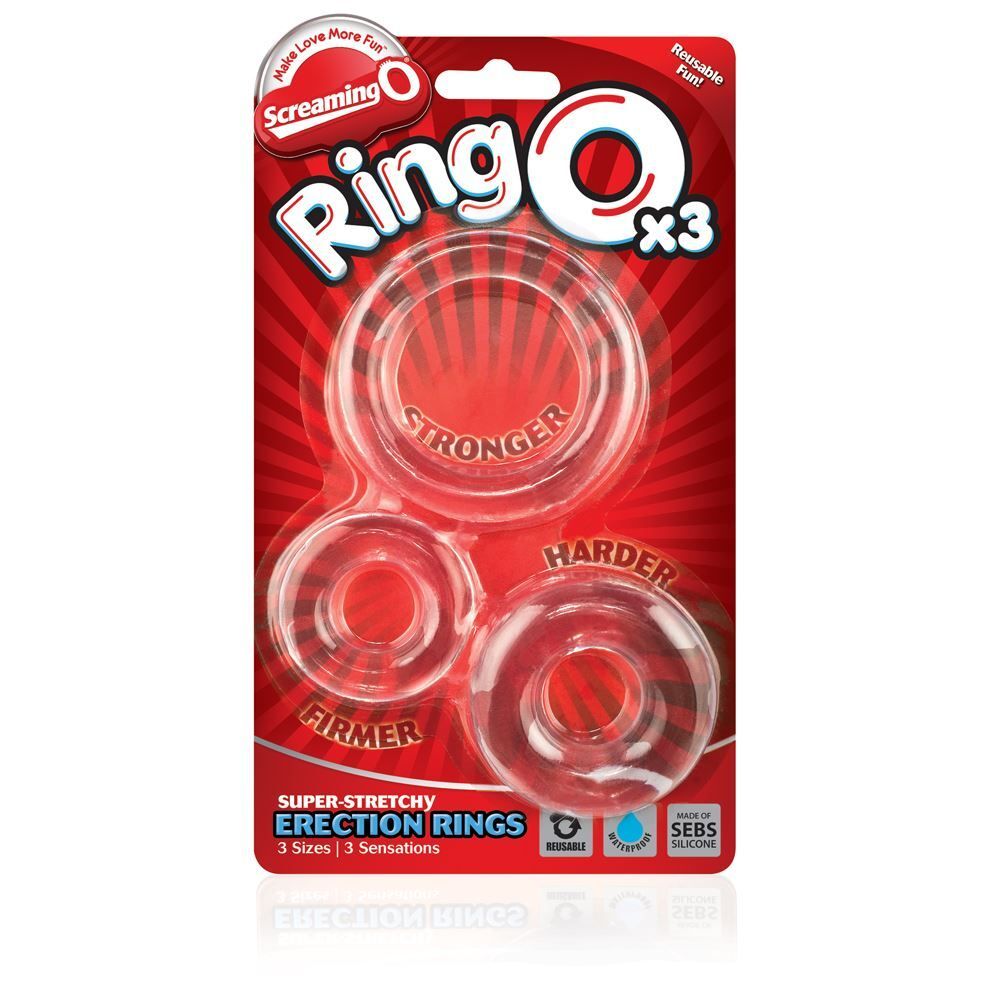Ringo X3 Cock Rings Mixed Pack - Clear > Cock Ring > Sets - Tophatter Daily Deals
