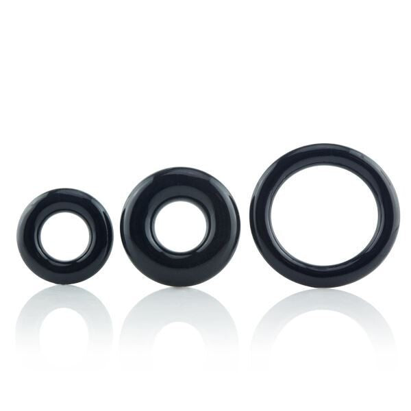 RingO X3 Cock Rings Mixed Pack - Black > Cock Ring > Sets - Tophatter Daily Deals