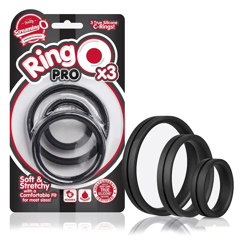 Screaming O Ringo Pro X3 Silicone Cock Ring Trio Pack > Cock Ring > Sets - Tophatter Daily Deals