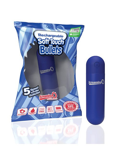 Rechargeable Soft Touch Bullet (Blue) – Waterproof 5-Speed Bullet Vibrator > Vibrators > Mini Vibrators - Tophatter Daily Deals