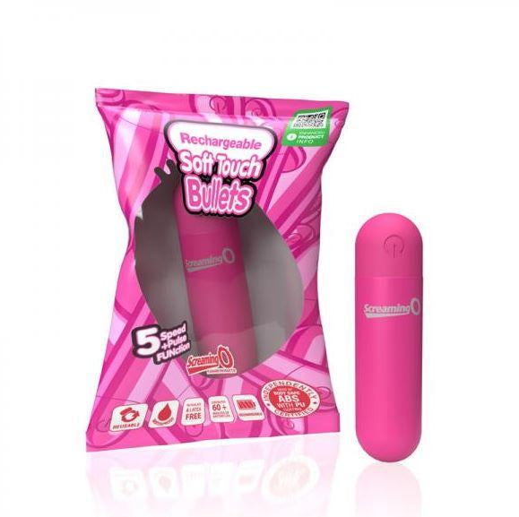 Rechargeable Soft Touch Bullet (Pink) – Waterproof 5-Speed Bullet Vibrator with Pulse Pattern > Vibrators > Mini Vibrators - Tophatter Daily Deals