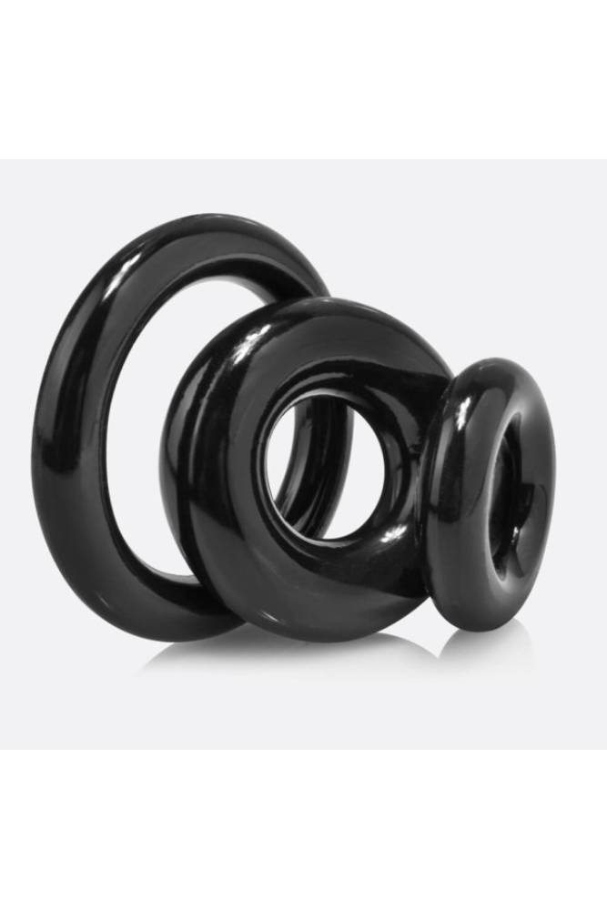 Screaming O - RingO Cock Ring 3 Pk - Black/Clear Sex Toy - Tophatter Daily Deals