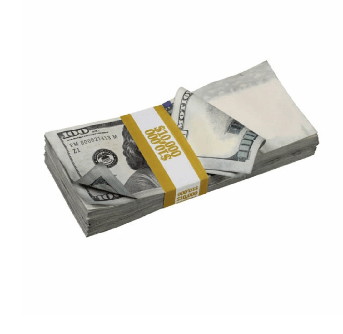 $50,000 Aged Prop Money - Blank Filler Toys & Games - Tophatter Daily Deals
