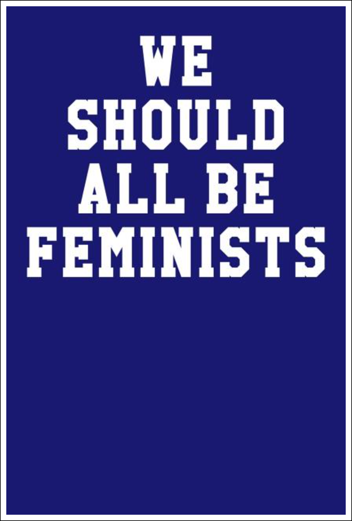 We Should All Be Feminists: Guitar Tab Notebook - Solid Colors Blue Notebooks - Tophatter Daily Deals