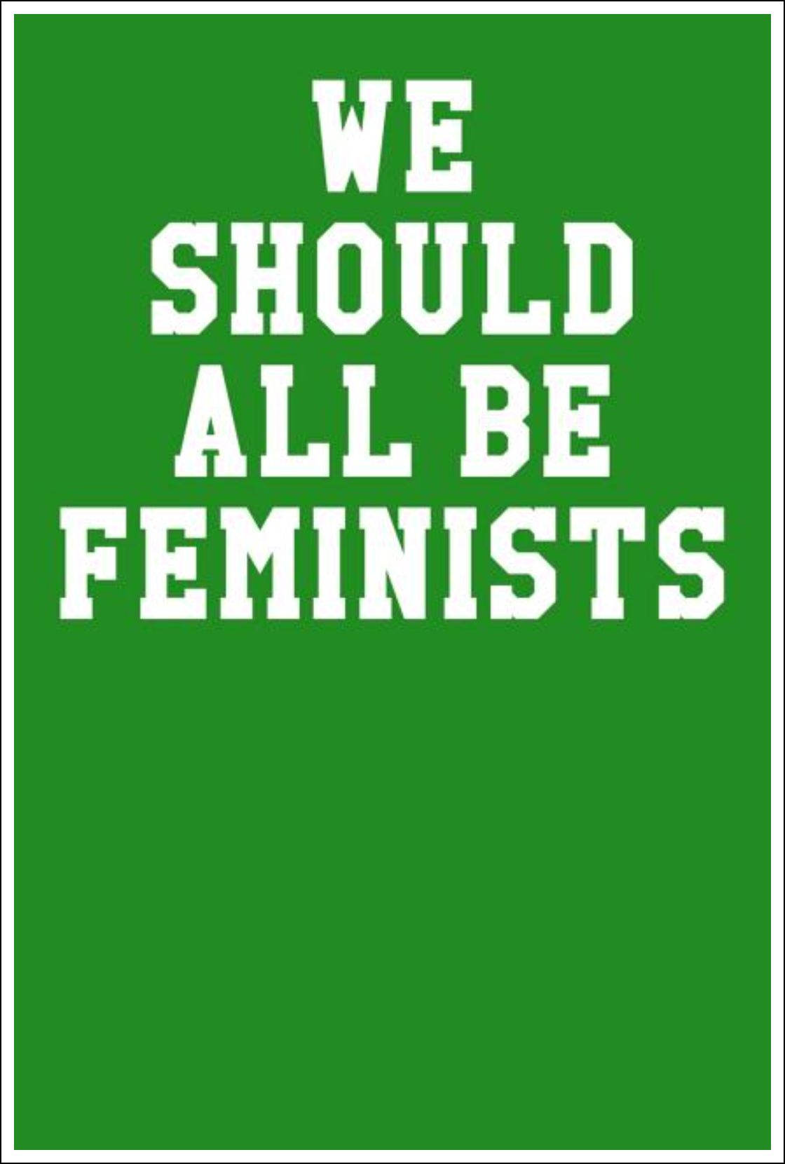 We Should All Be Feminists: Graph Paper Notebook Green Notebooks - Tophatter Daily Deals