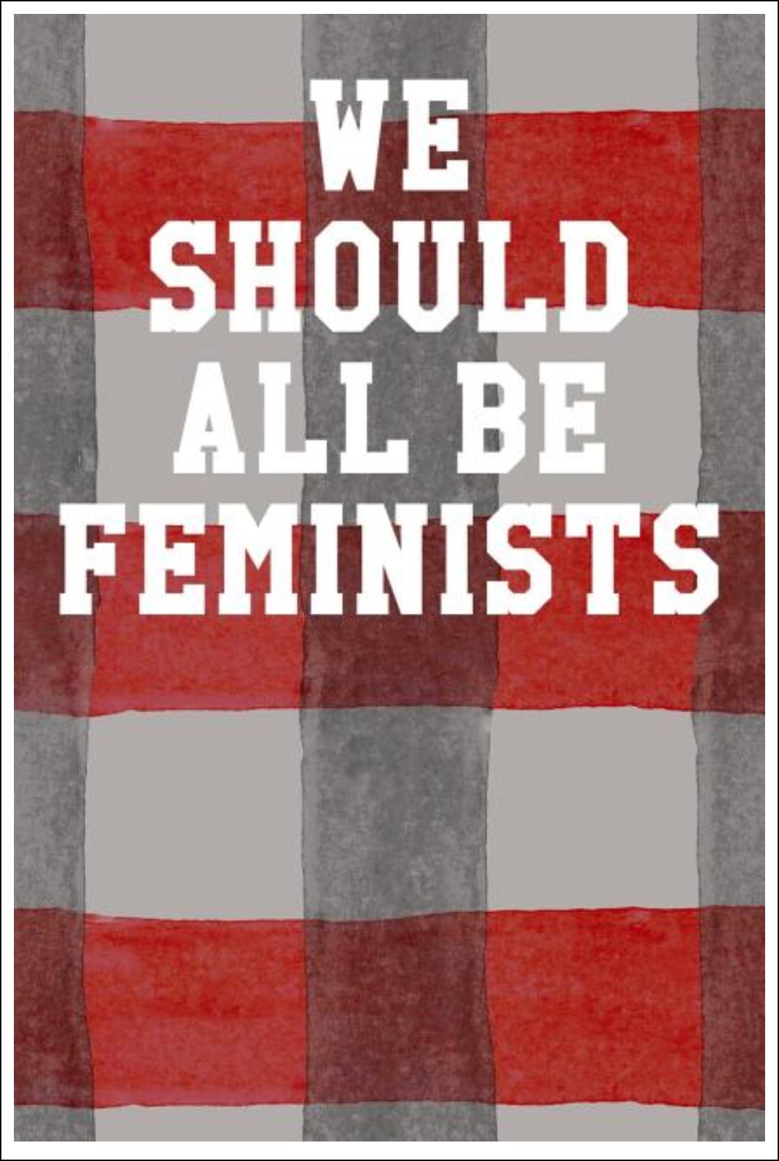 We Should All Be Feminists: College Ruled Notebook - Gingham Notebooks - Tophatter Daily Deals