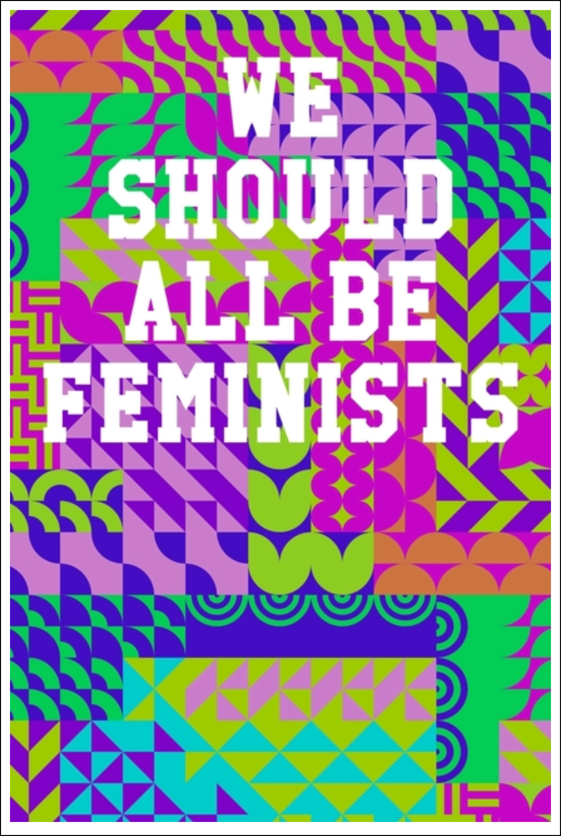 We Should All Be Feminists: Guitar Tab Notebook - Collage Pattern Notebooks - Tophatter Daily Deals