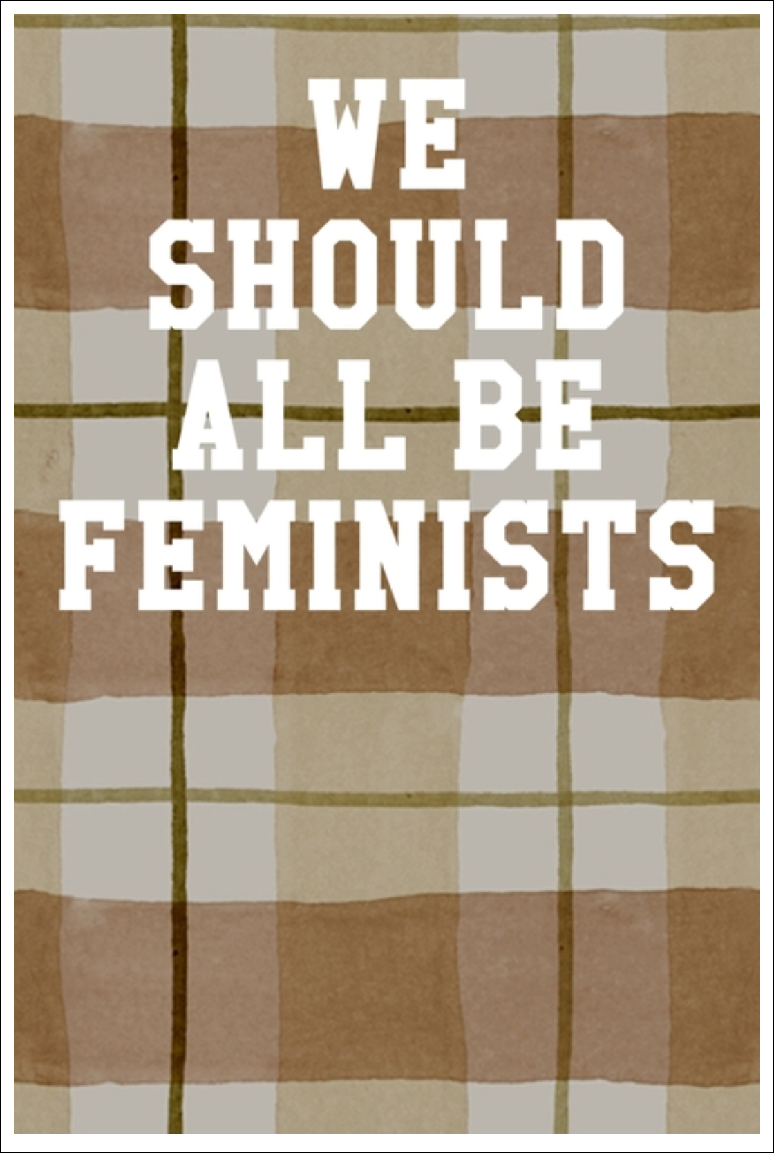 We Should All Be Feminists: Ukulele Tab Notebook - Plaid Notebooks - Tophatter Daily Deals