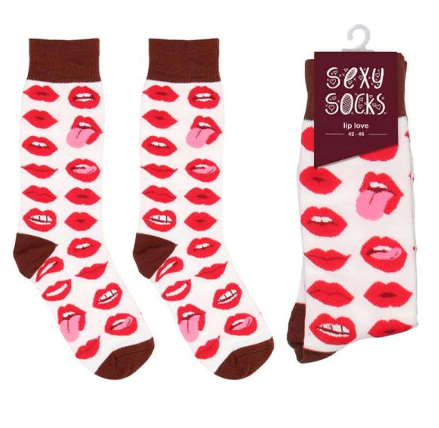 Lip Love Socks Large Socks - Tophatter Daily Deals