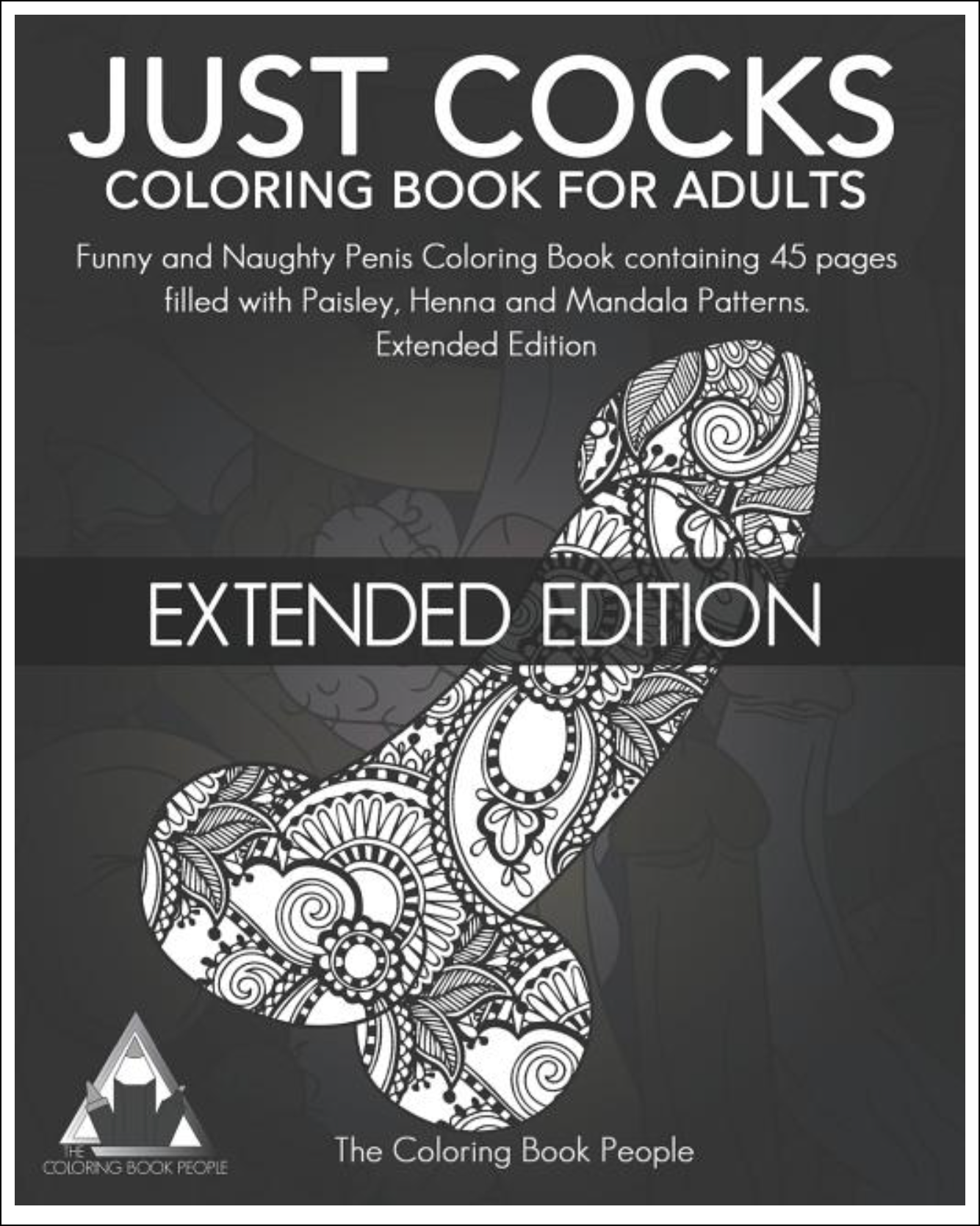 Just Cocks Coloring Book for Adults Erotic Books - Tophatter Daily Deals